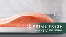 Công nghệ cấp đông mềm chuẩn -3 độ C Prime Fresh được trang bị trên tủ lạnh Panasonic