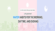 Let's get started! Water habits for the morning, daytime, and evening