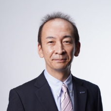 A picture of the vice president Takashi Ogasawara.