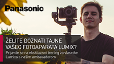 Kupite fotoaparat iz serije LUMIX G ili LUMIX S, registrirajte se i sudjelujte u našem ekskluzivnom online treningu koju vodi naš ambasador Luka Hrvatić!