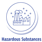 The illustrated icon for “Hazardous Substances”