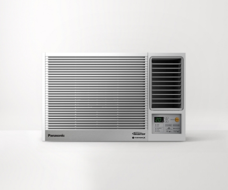 An image of a window air conditioner.