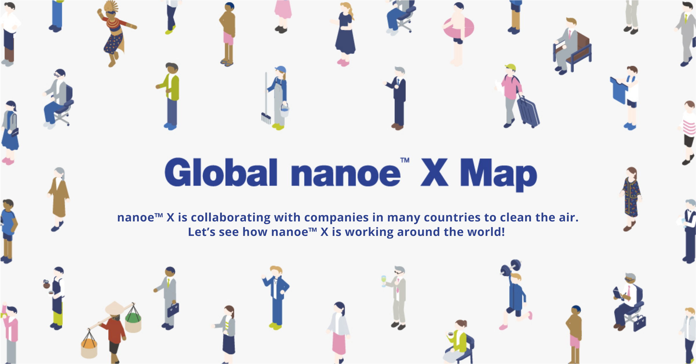A main visual of the project Global nanoe™ X Map.