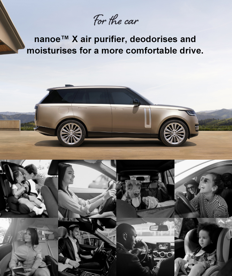 nanoe™ X purifies, deodorises and moisturises for a more comfortable drive