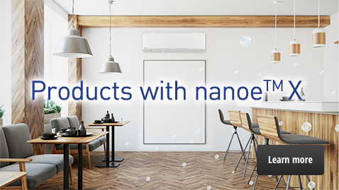 A link the “Products with nanoe™ X” page