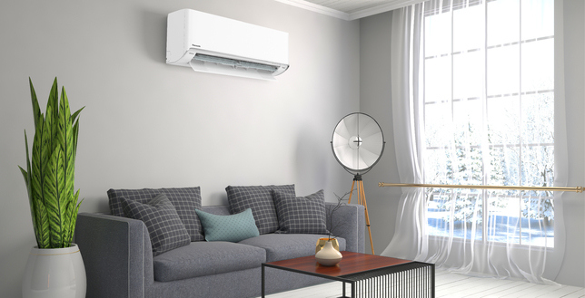 Panasonic air conditioner in a living room