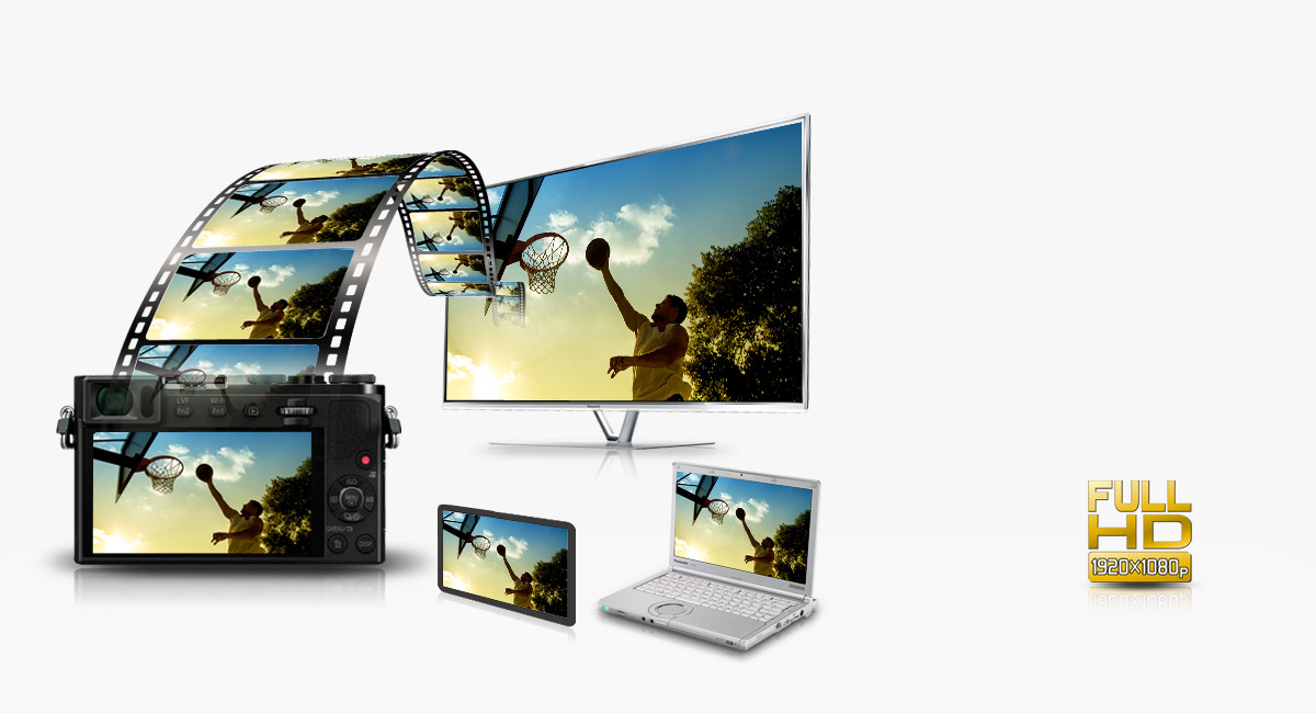 1920x1080p Full-HD Video
