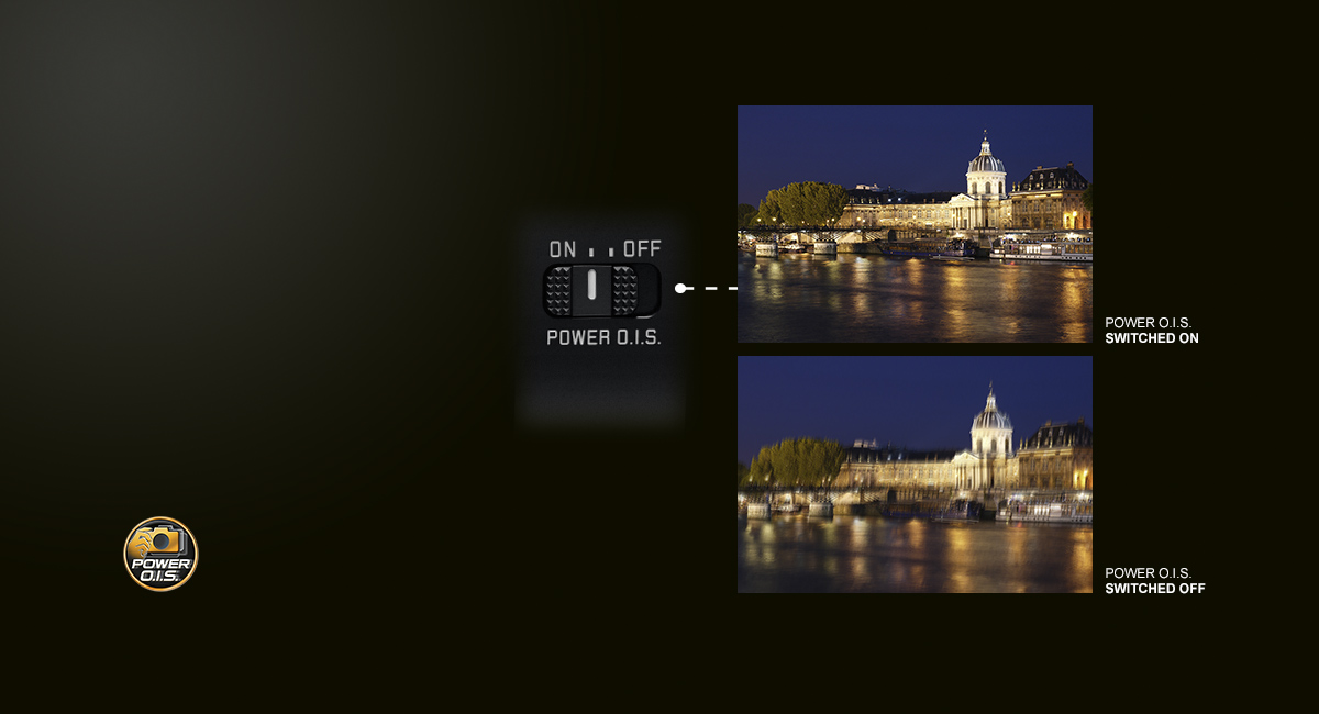 POWER O.I.S. –
ultra-sharp photos