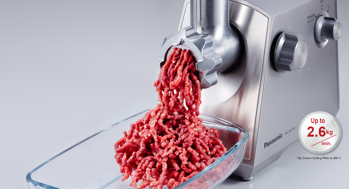 Grinds More Meat,  More Quickly