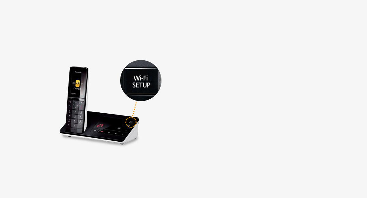 التثبيت السهل (زر إعداد Wi-Fi) 