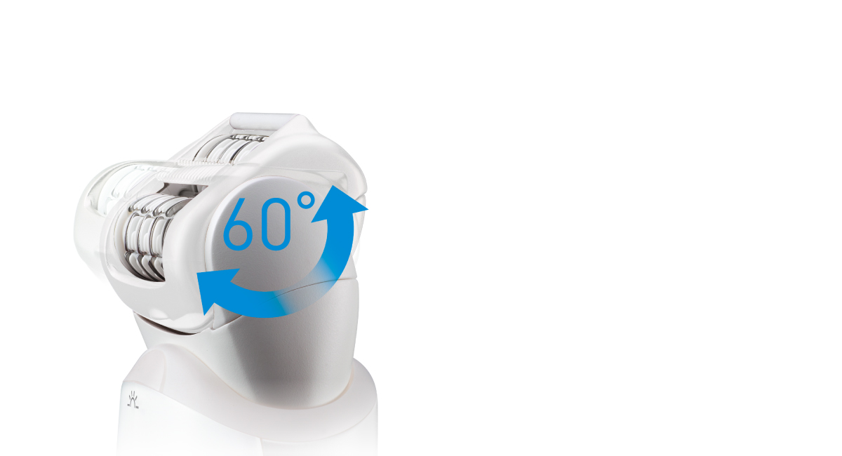 Tête pivotante pour une épilation plus facile