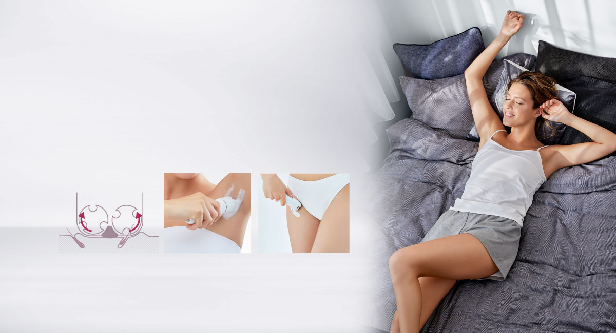 Ideal geeignet für Achseln und Bikinizone