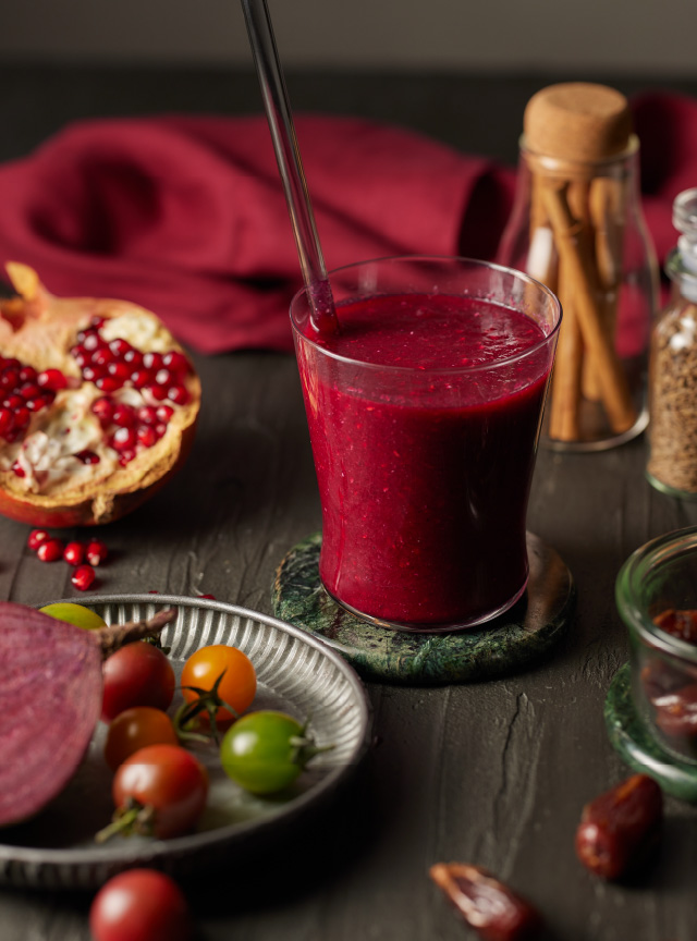 Smoothie with fresh fruits