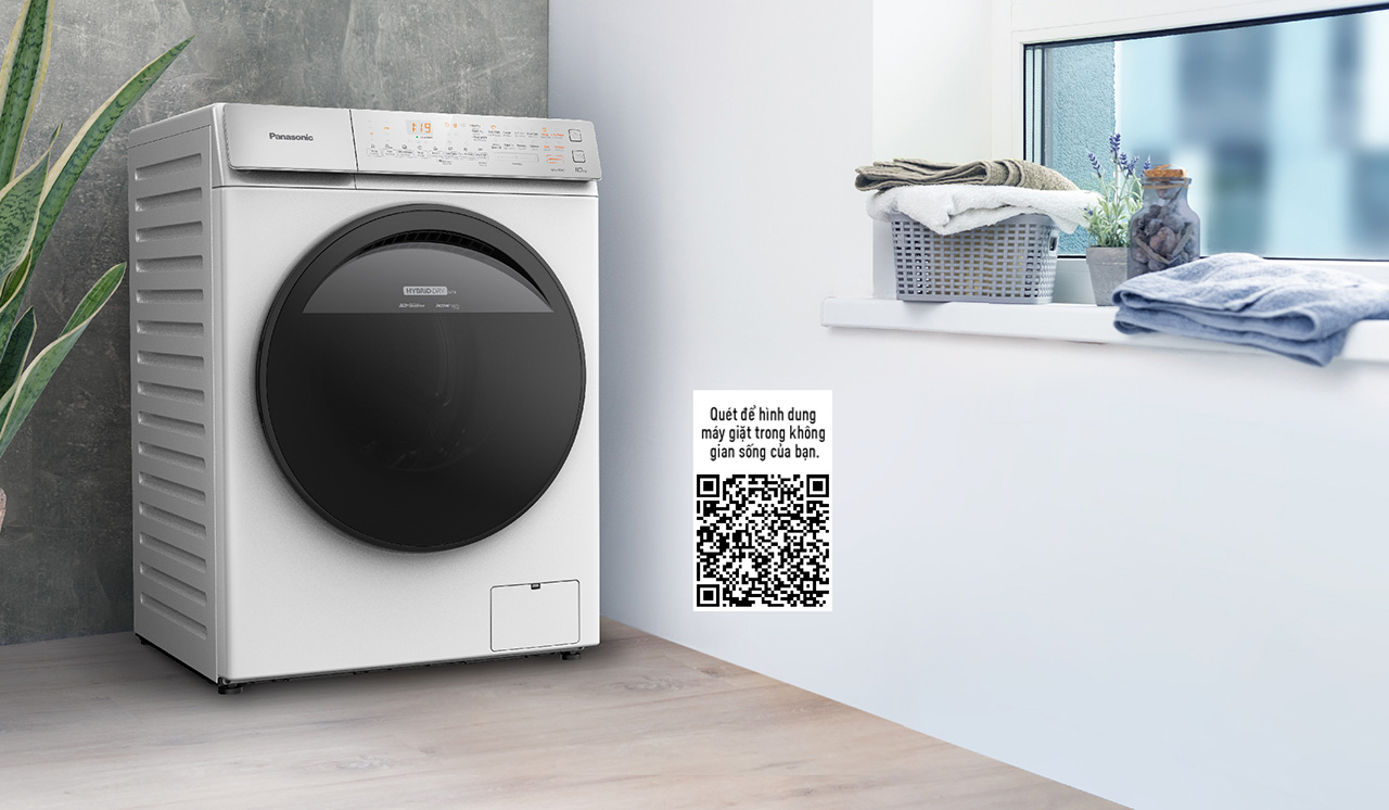 Máy giặt tích hợp sấy Panasonic NA-V10FC1WVT với tính năng sấy tiện ích giúp quần áo sạch khuẩn mỗi ngày