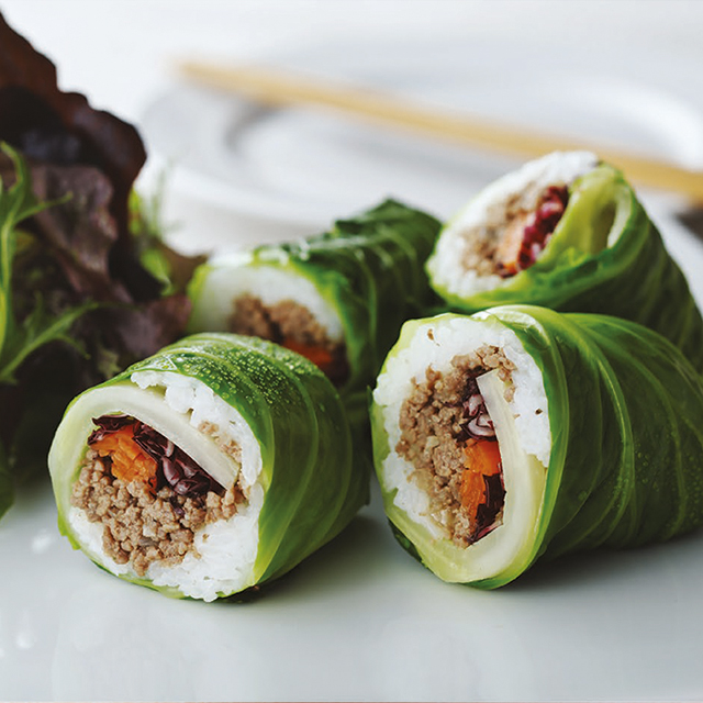 Cabbage Sushi Rolls See more