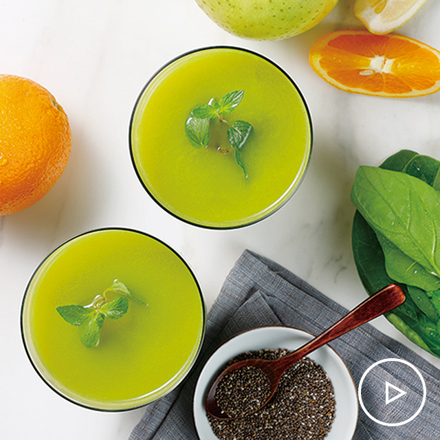 Wholesome apple green juice See more