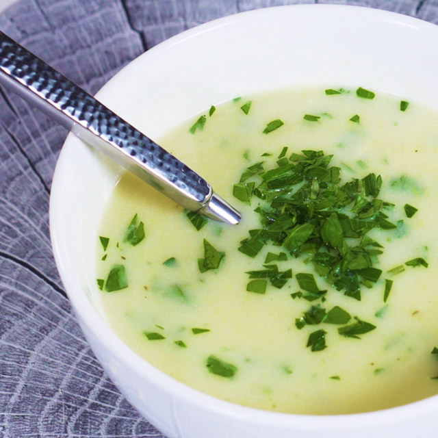 Easy Leek and Potato Soup See more