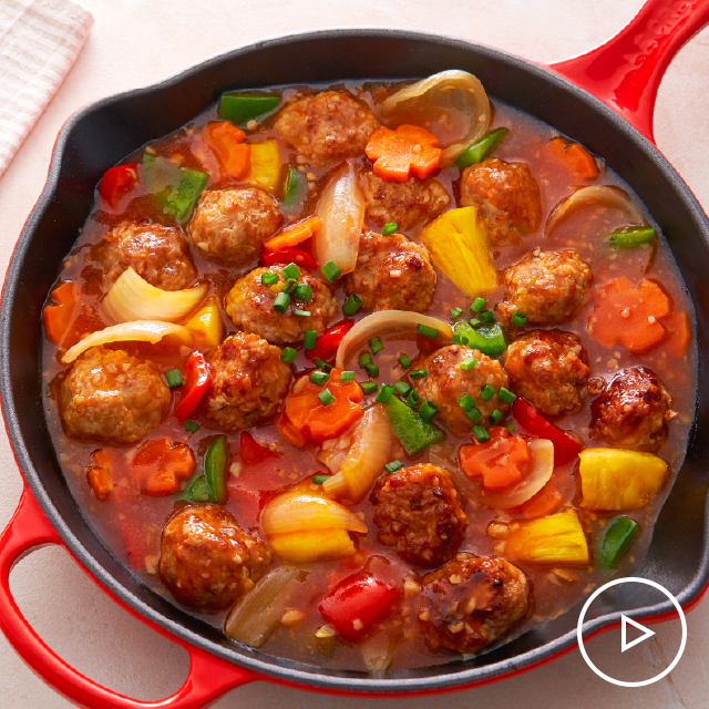 Philippines Sweet & Sour Pork Meatball See more