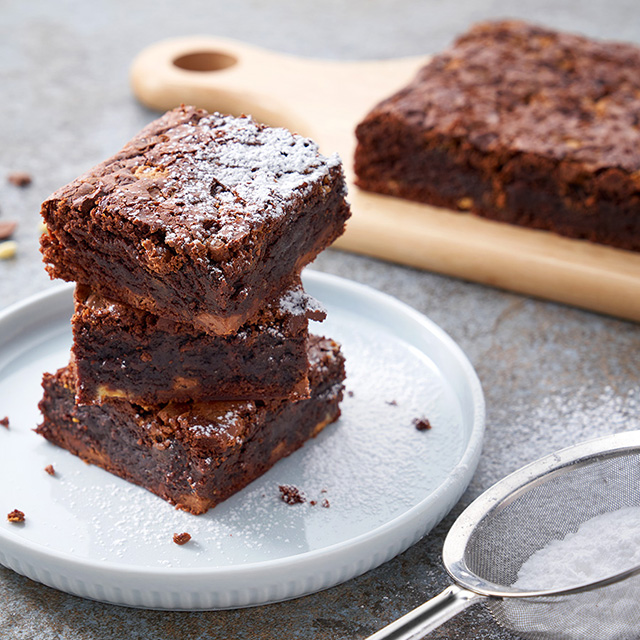 Triple Chocolate Brownies See more