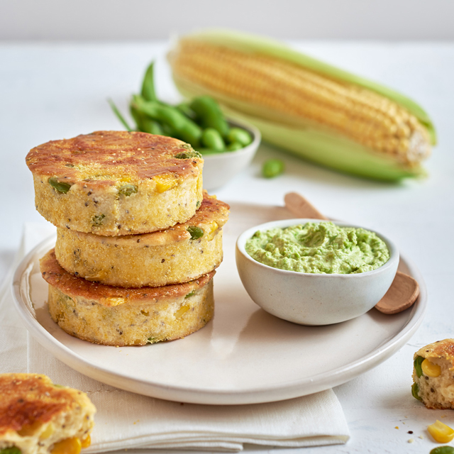 Edamame Cornbread See more