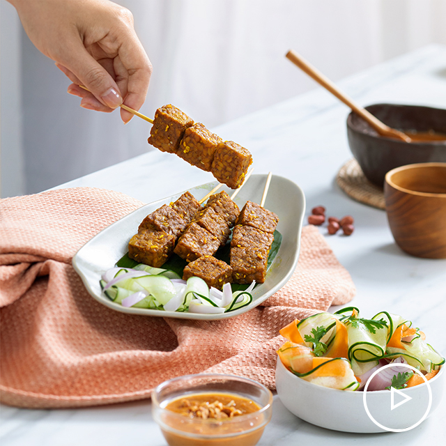 Healthy Grill Tempeh Satay See more