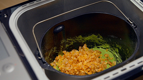 Matcha Bread with Orange