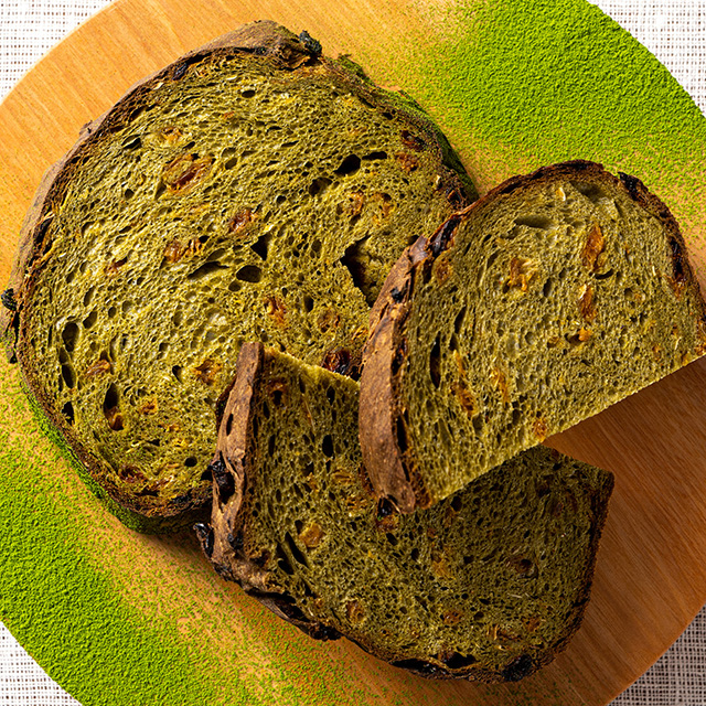 Matcha Bread with Orange See more