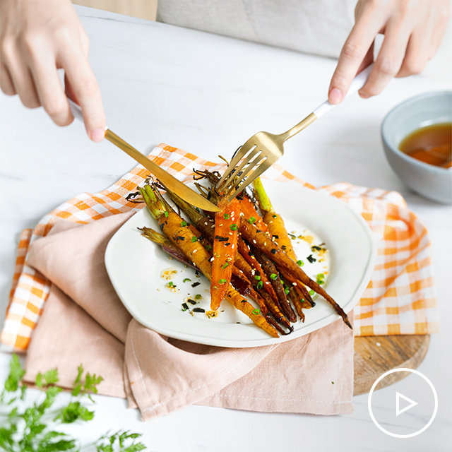 Miso-glazed Whole Carrots See more