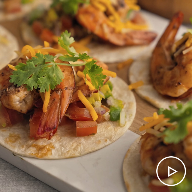 Shrimp Tostadas with Avocado Salsa See more