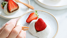 Strawberry Daifuku with Naturally Sweetened Medjool Dates