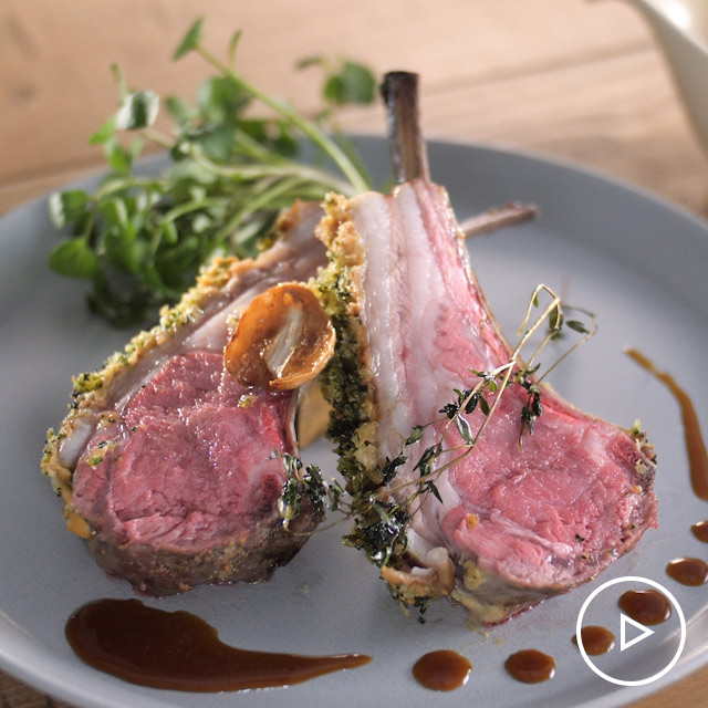 Roasted Lamb Persillade on the Bone See more