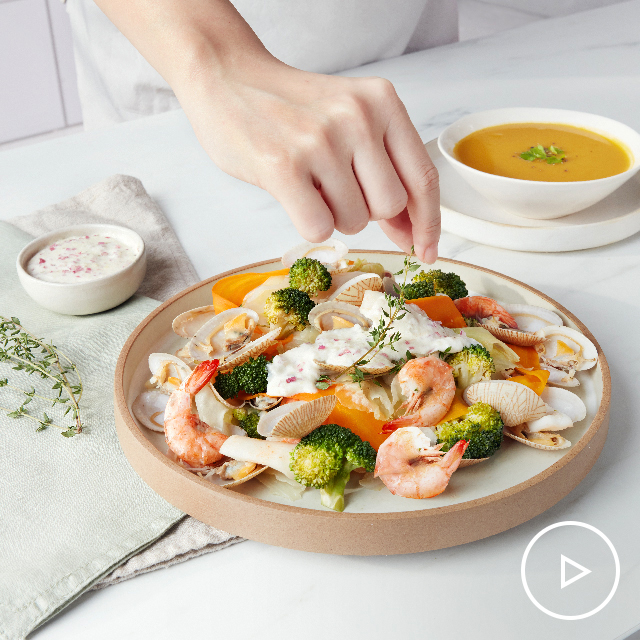 Steamed Seafood Salad See more