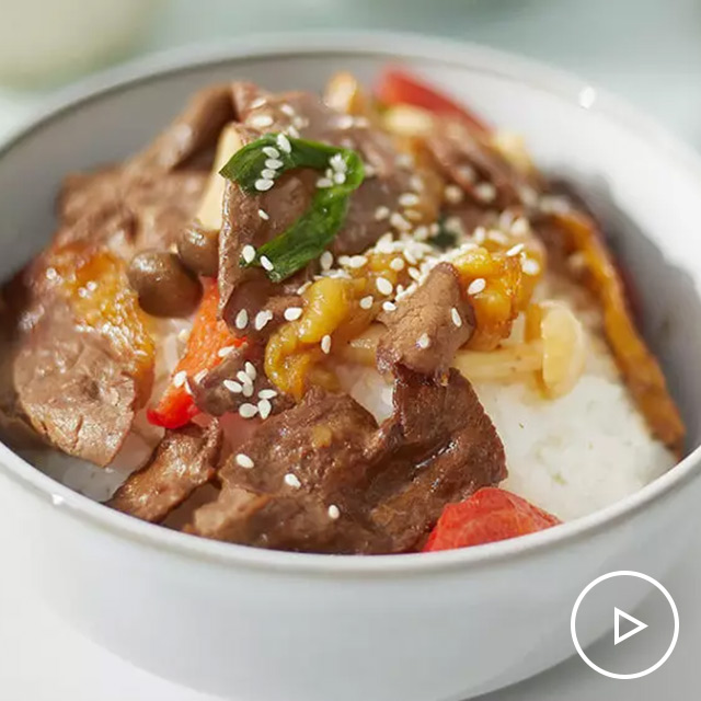 Beef Mushroom Donburi See more