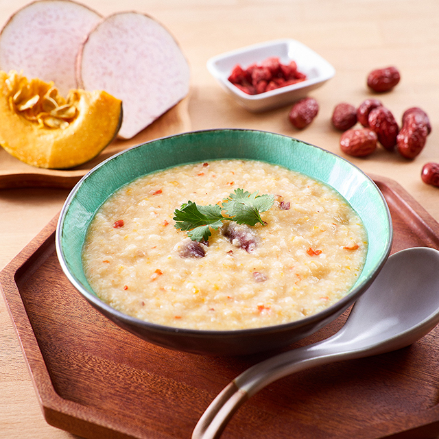Pumpkin and Taro Porridge See more