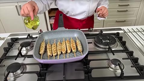 كباب دجاج مشوي للشيف منال العالم