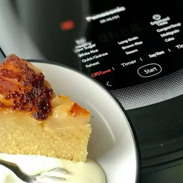 Caramelised Pear & Almond Cake See more