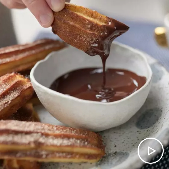Churros with Cinnamon Sugar & Dipping Chocolate See more