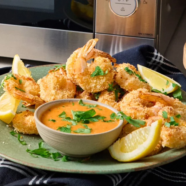 Crispy Fried Prawns with Sweet Chilli Mayo See more