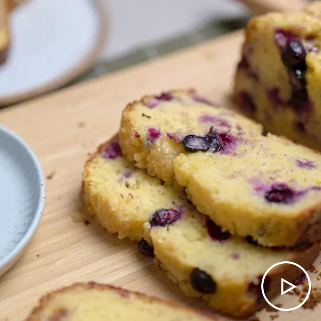 Gluten Free Lemon & Blueberry Bread See more