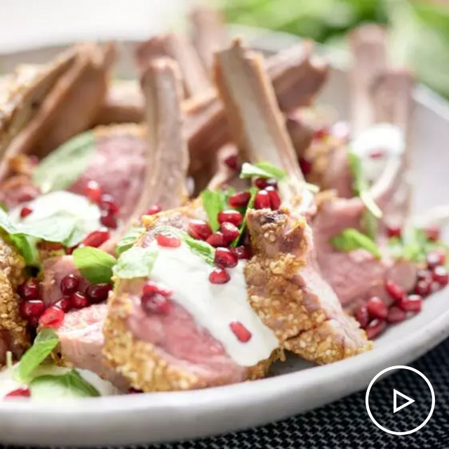 Lamb Chops with Dukkah Crust See more