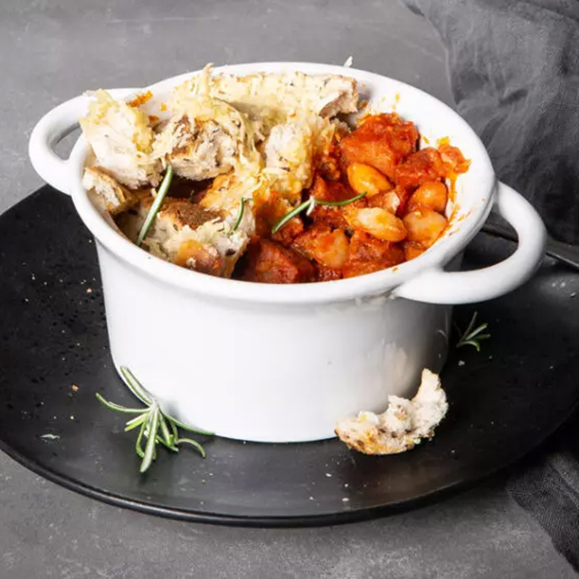 Microwave Chorizo & Bean Breakfast Crumble See more