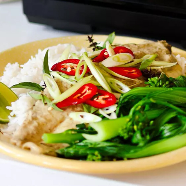 Steamed Fish Thai Green Curry See more