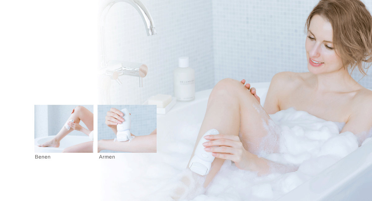 Diverse opzetstukken zorgen voor de juiste verzorging van je lichaam