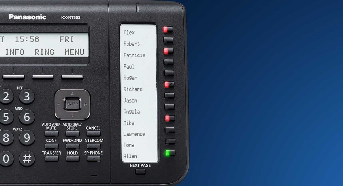 Visor LCD retroiluminado de 3 linhas
