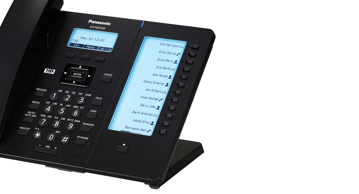 Um LCD grande e com luz de fundo, de fácil visualização