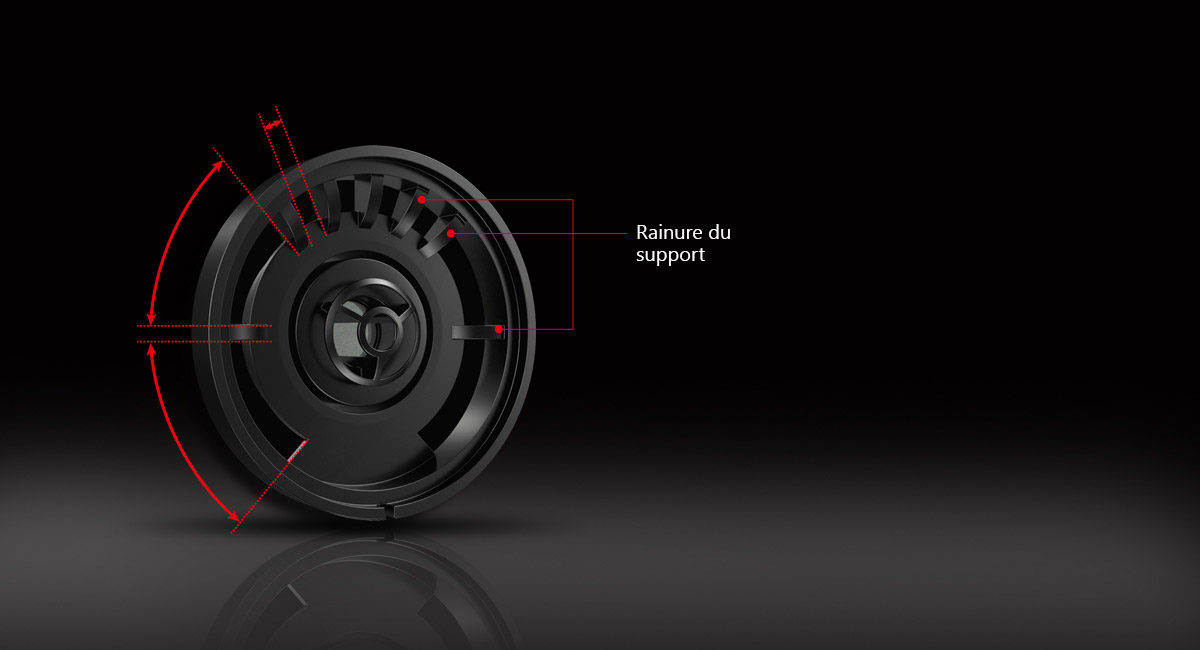 Support de haut-parleurs anti-vibration