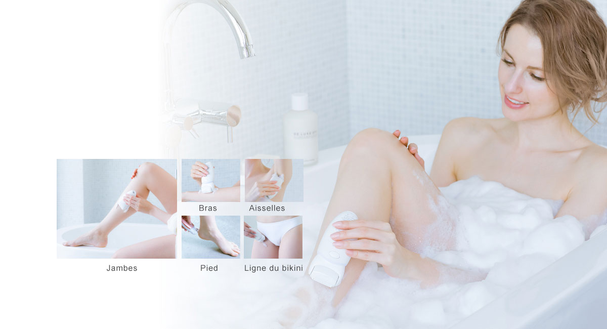 Les accessoires assortis offrent toute une gamme de soins pour votre corps.