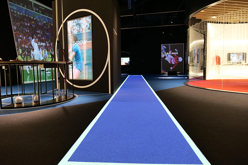 Photo: A wide range of Panasonic's audio visual equipment and security cameras have been utilized at the Japan Olympic Museum.