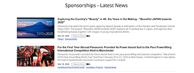Sponsorships - Latest News