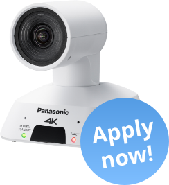 Envía tu solicitud ahora para poder obtener un sistema de grabación de clases magistrales gratuito, que incluye una cámara USB 4K y acceso a la plataforma de vídeo Panopto.